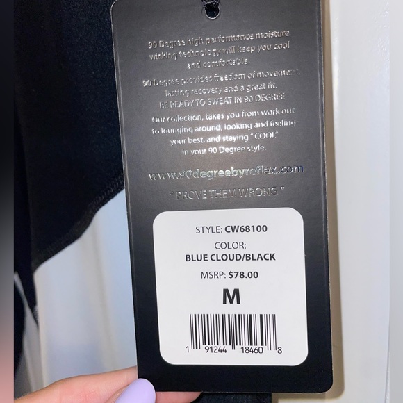 90 Degree by Reflex Capri Leggings - Picture 2 of 5